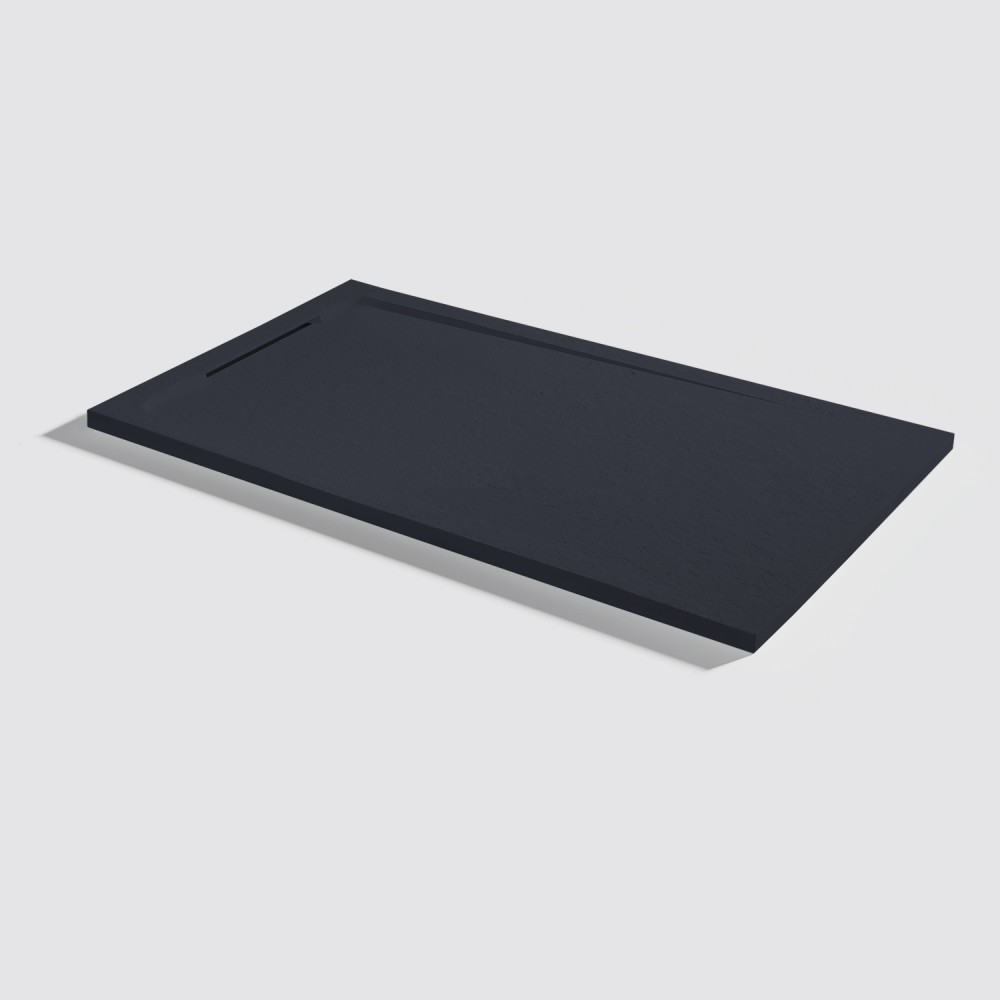 Piatto doccia Halo Slate Negro Rettangolare 120x70