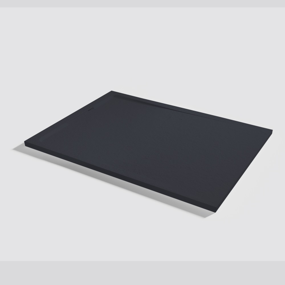 Piatto doccia Halo Slate Negro Rettangolare 140x100