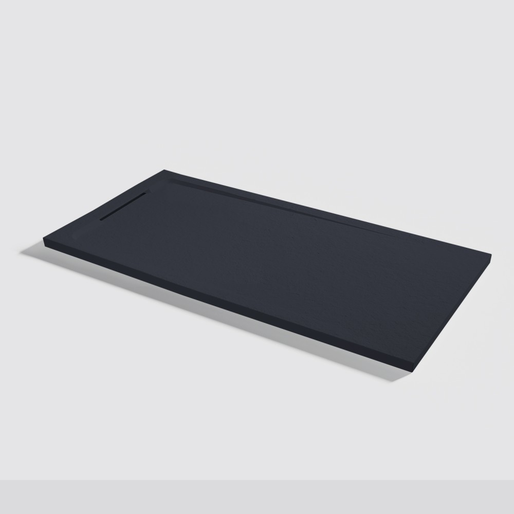 Duschwanne Halo Slate Negro Rechteckig 140x70