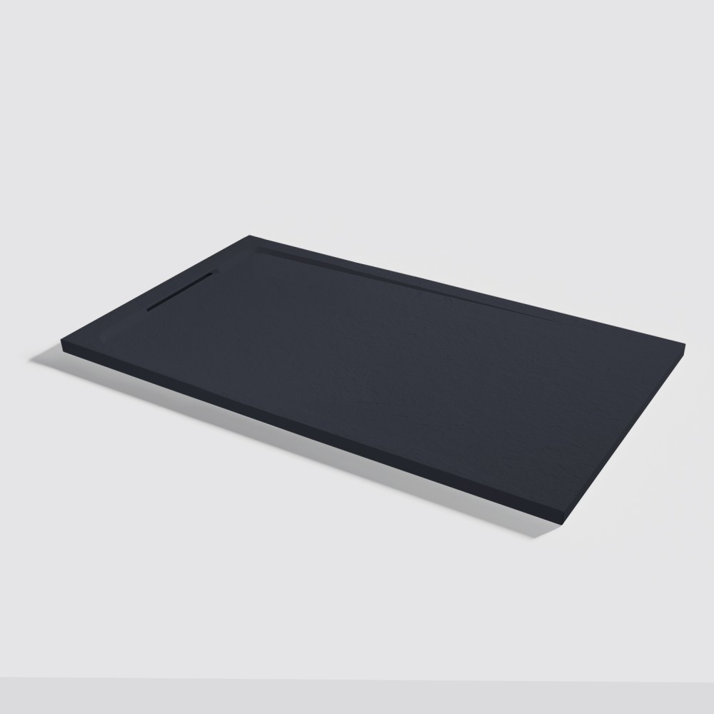 Receveur de douche Halo Slate Negro Rectangulaire 140x80