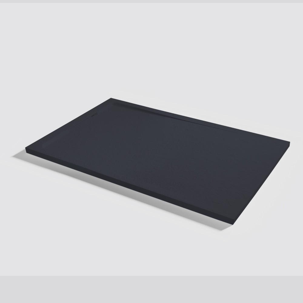 Piatto doccia Halo Slate Negro Rettangolare 140x90