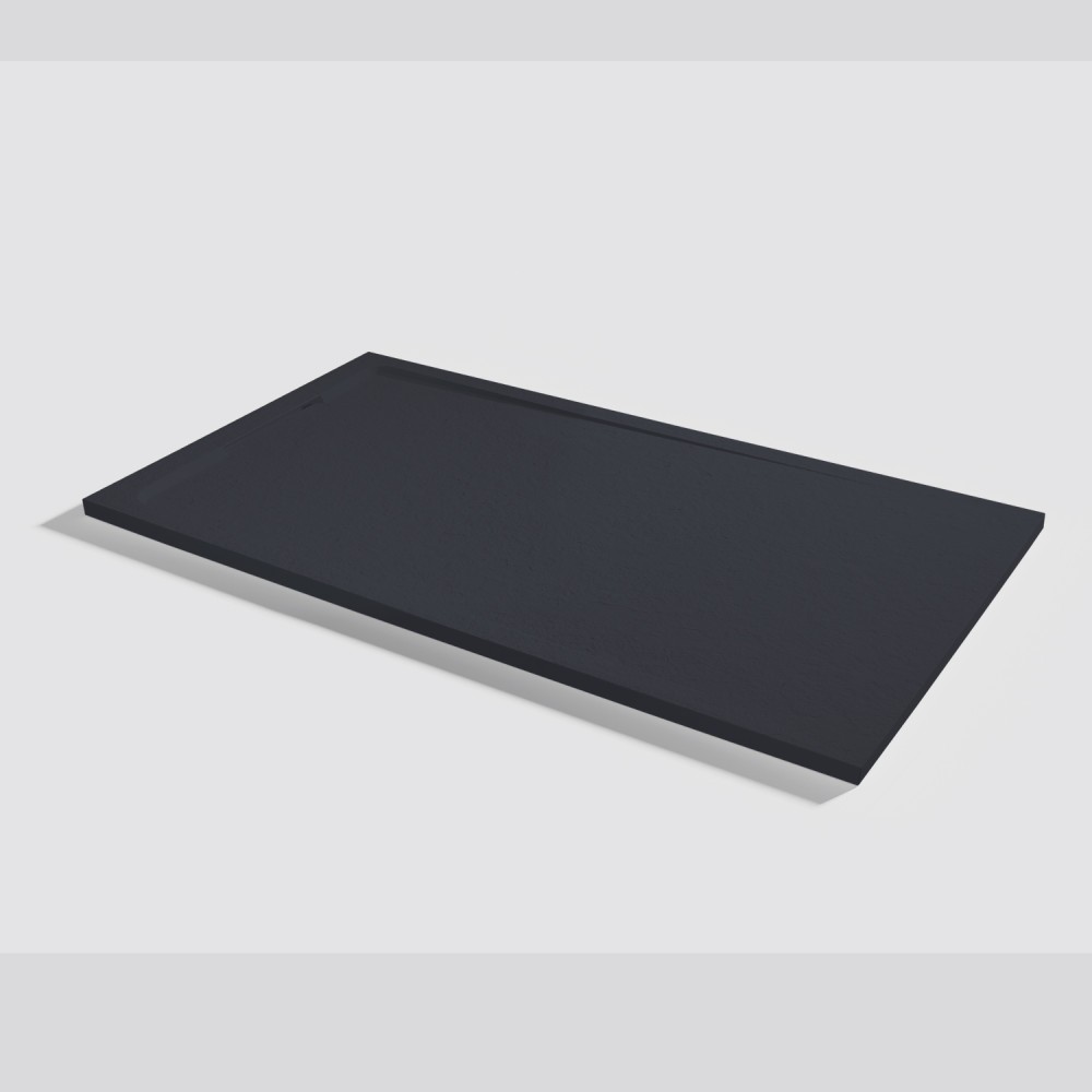 Duschwanne Halo Slate Negro Rechteckig 160x90