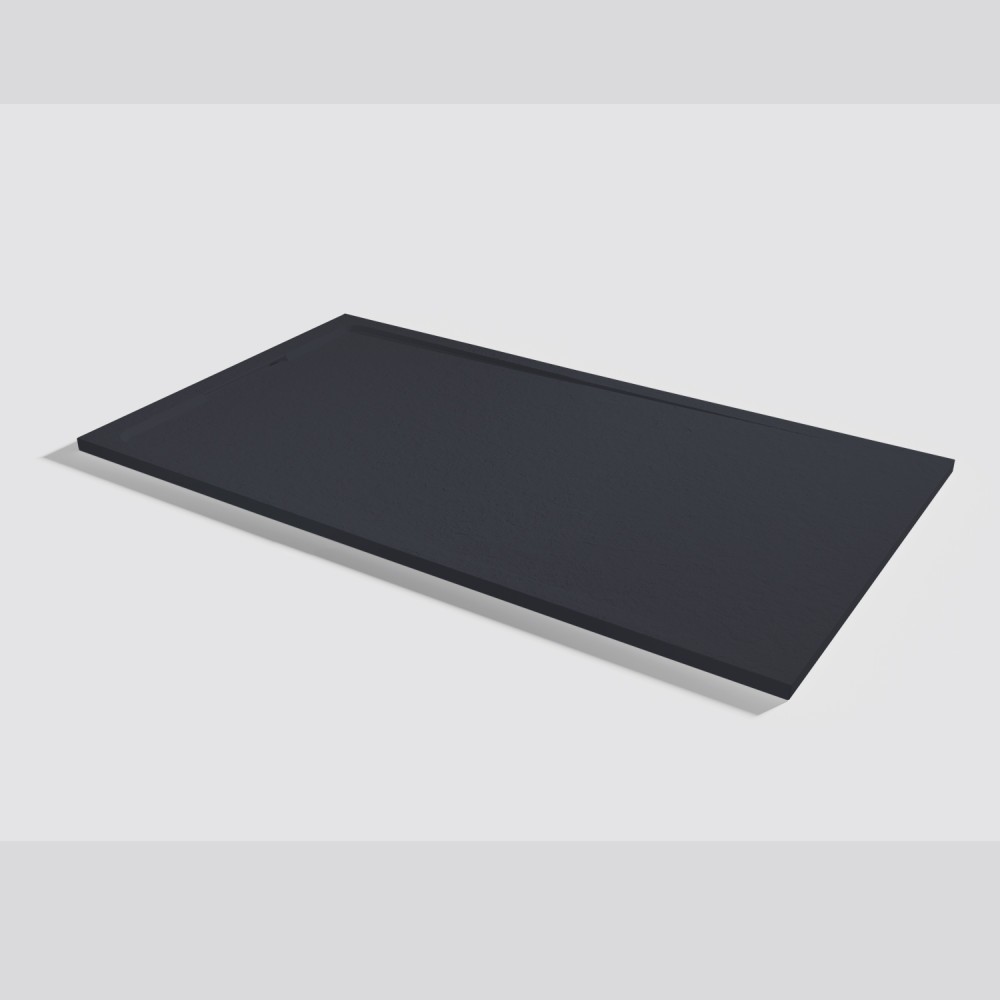 Duschwanne Halo Slate Negro Rechteckig 180x100