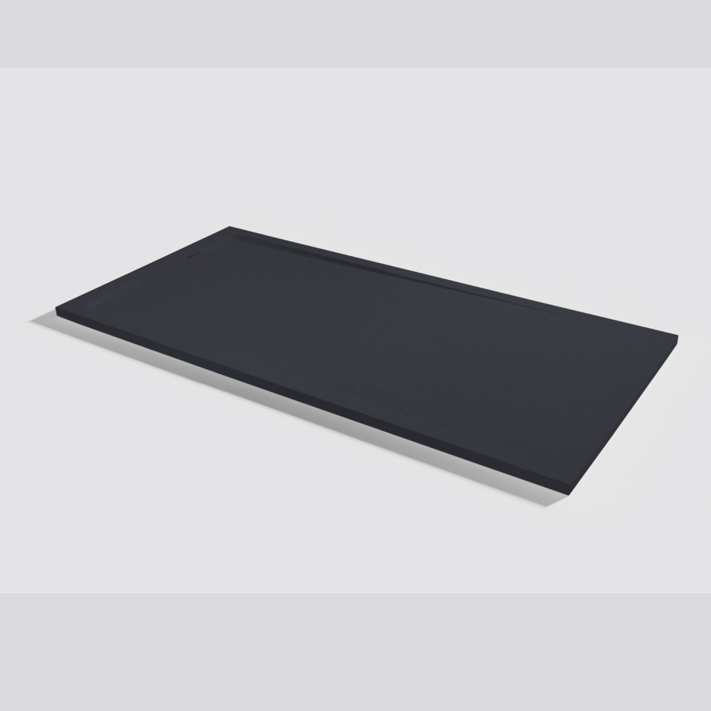 Duschwanne Halo Slate Negro Rechteckig 180x90