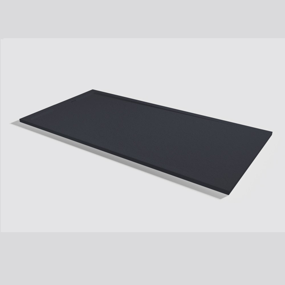Duschwanne Halo Slate Negro Rechteckig 200x100