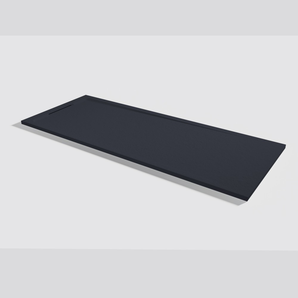 Piatto doccia Halo Slate Negro Rettangolare 200x80