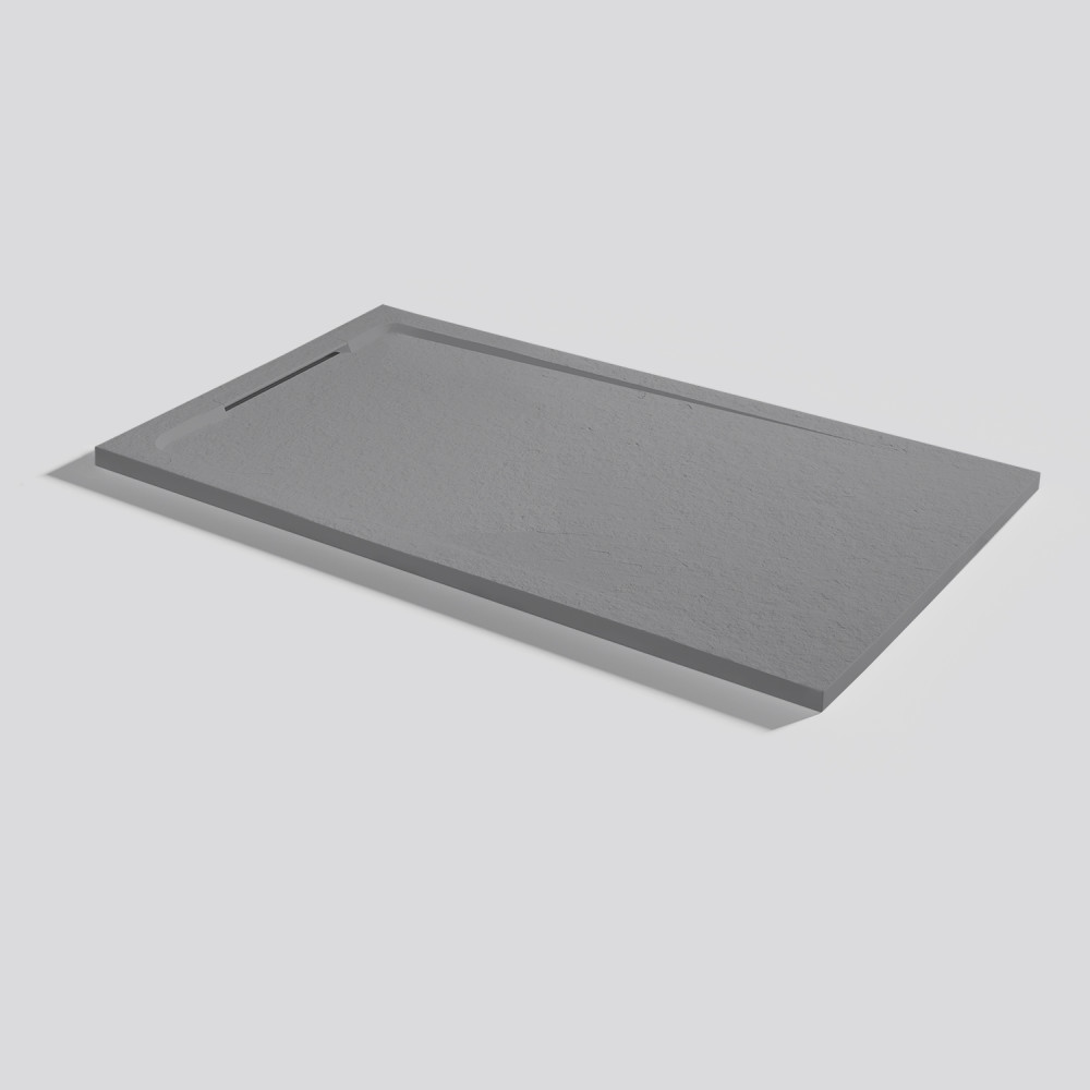 Shower tray Halo Slate Platinum Rectangular 120x70