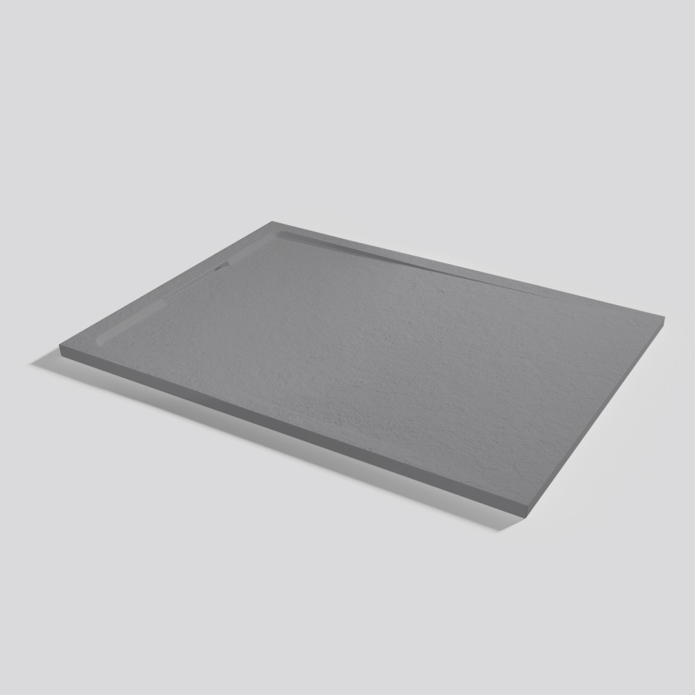 Plato de ducha Halo Slate Platinum Rectangular 140x100