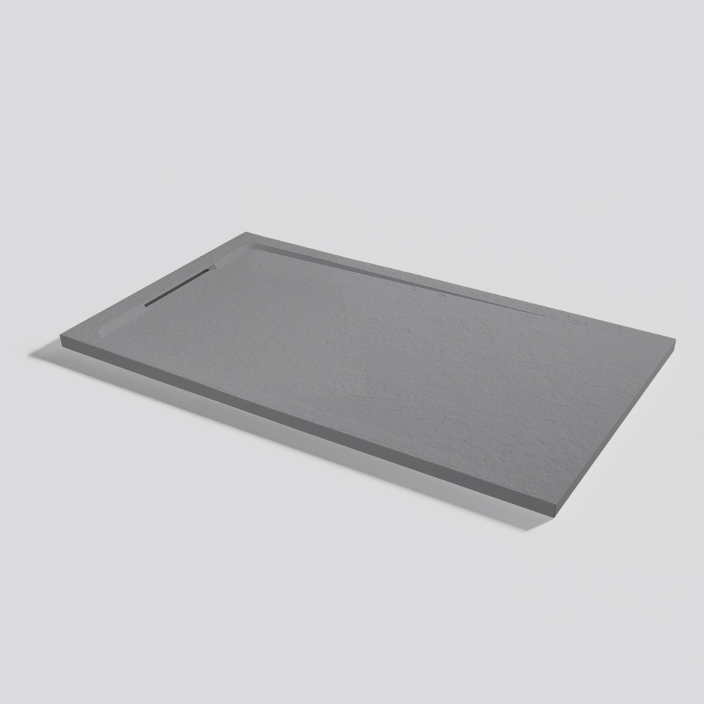 Plato de ducha Halo Slate Platinum Rectangular 140x80