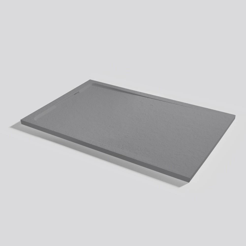 Plato de ducha Halo Slate Platinum Rectangular 140x90