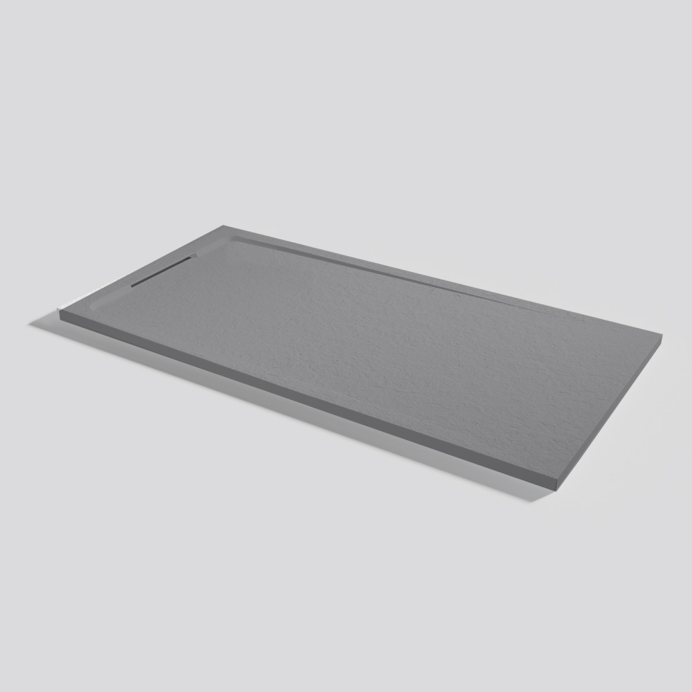 Plato de ducha Halo Slate Platinum Rectangular 160x80