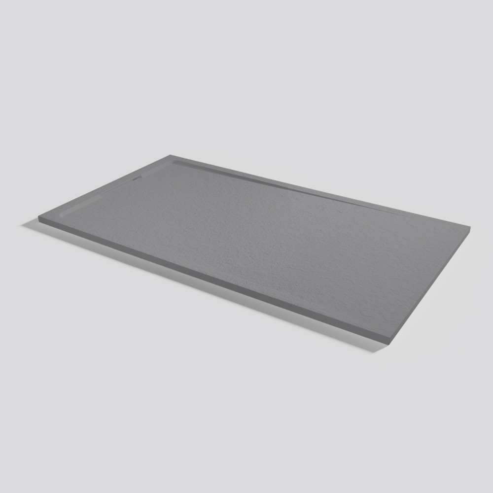 Shower tray Halo Slate Platinum Rectangular 180x100