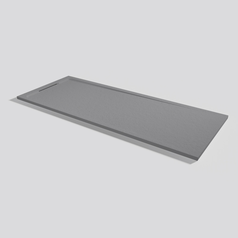 Shower tray Halo Slate Platinum Rectangular 200x80