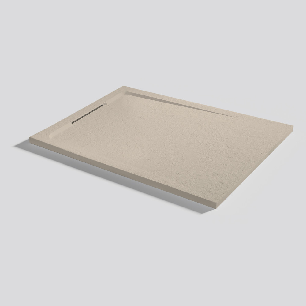 Duschwanne Halo Slate Sand Rechteckig 100x80