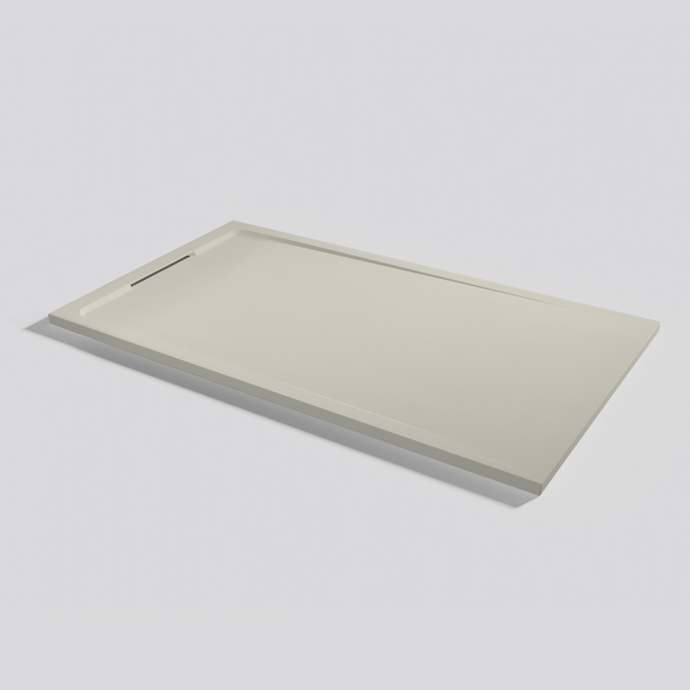 Plato de ducha Halo Zero Beige Rectangular 160x90