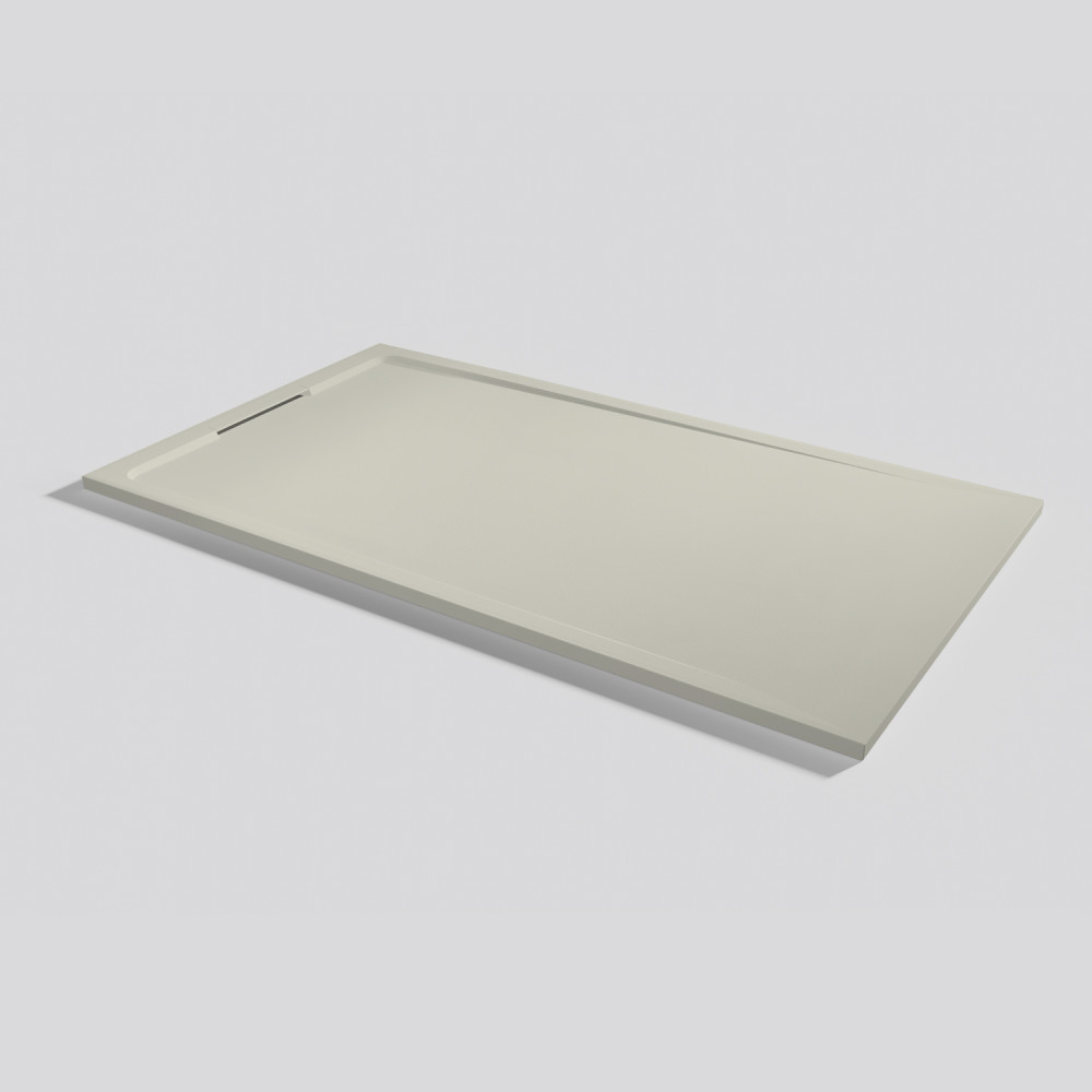 Shower tray Halo Zero Beige Rectangular 180x100