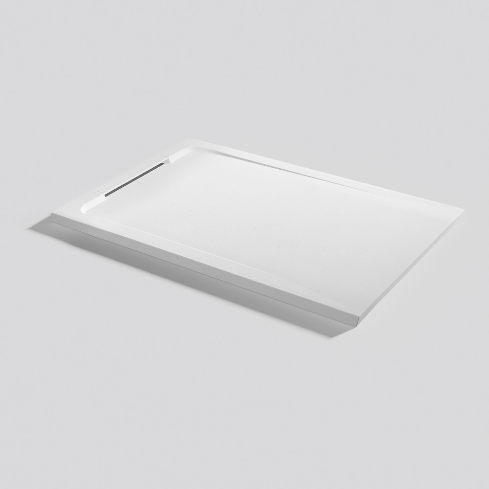 Plato de ducha Halo Zero Blanco Rectangular 100x70