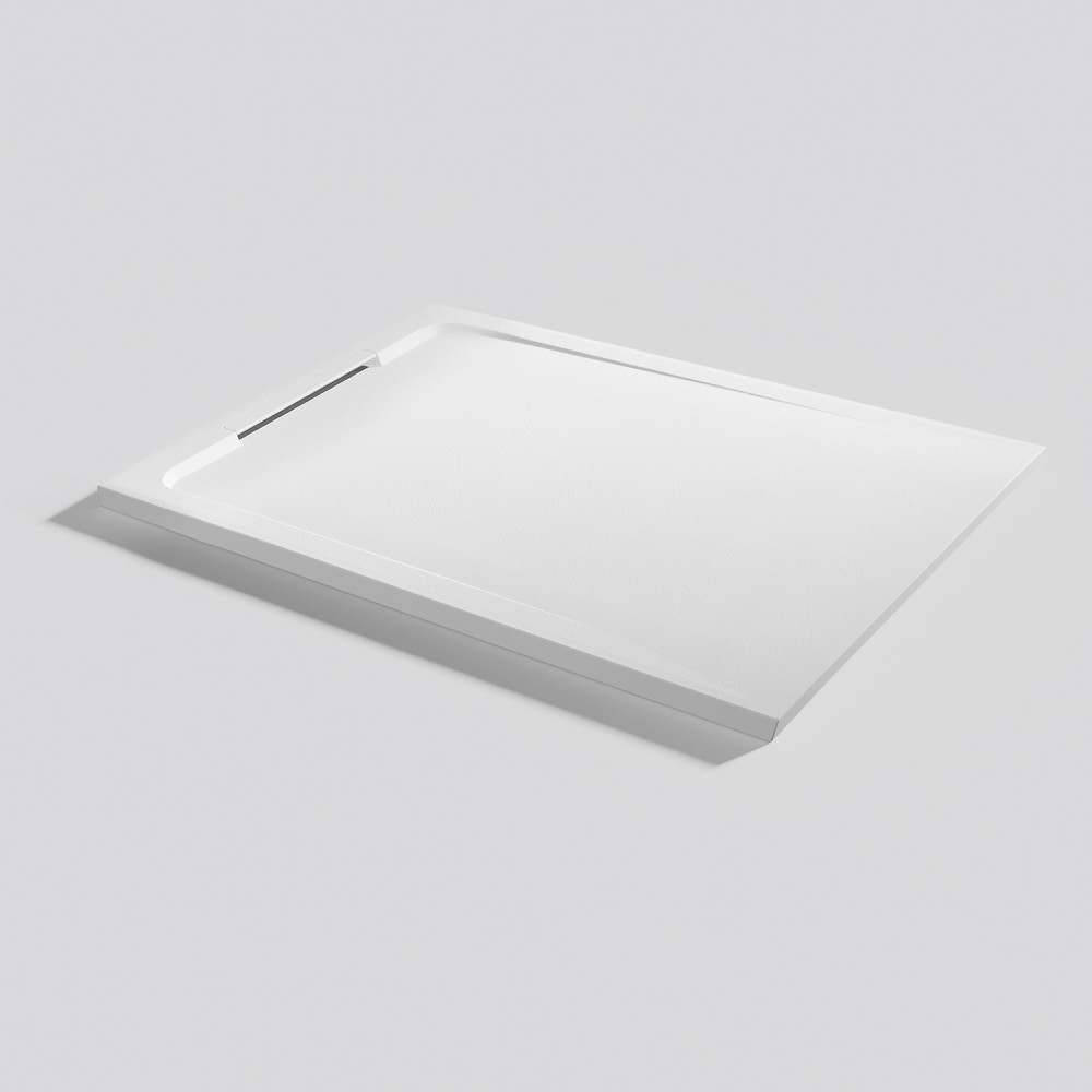Plato de ducha Halo Zero Blanco Rectangular 100x80