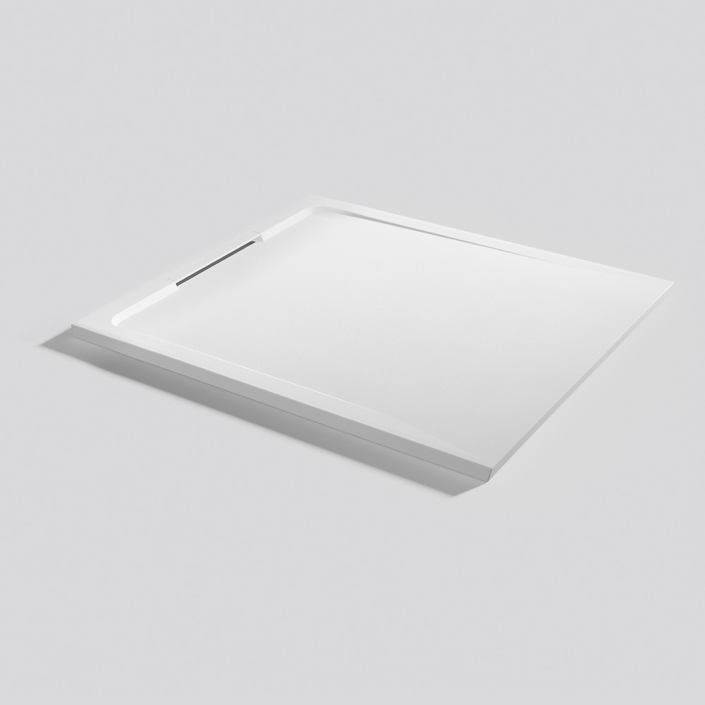 Plato de ducha Halo Zero Blanco Rectangular 100x90