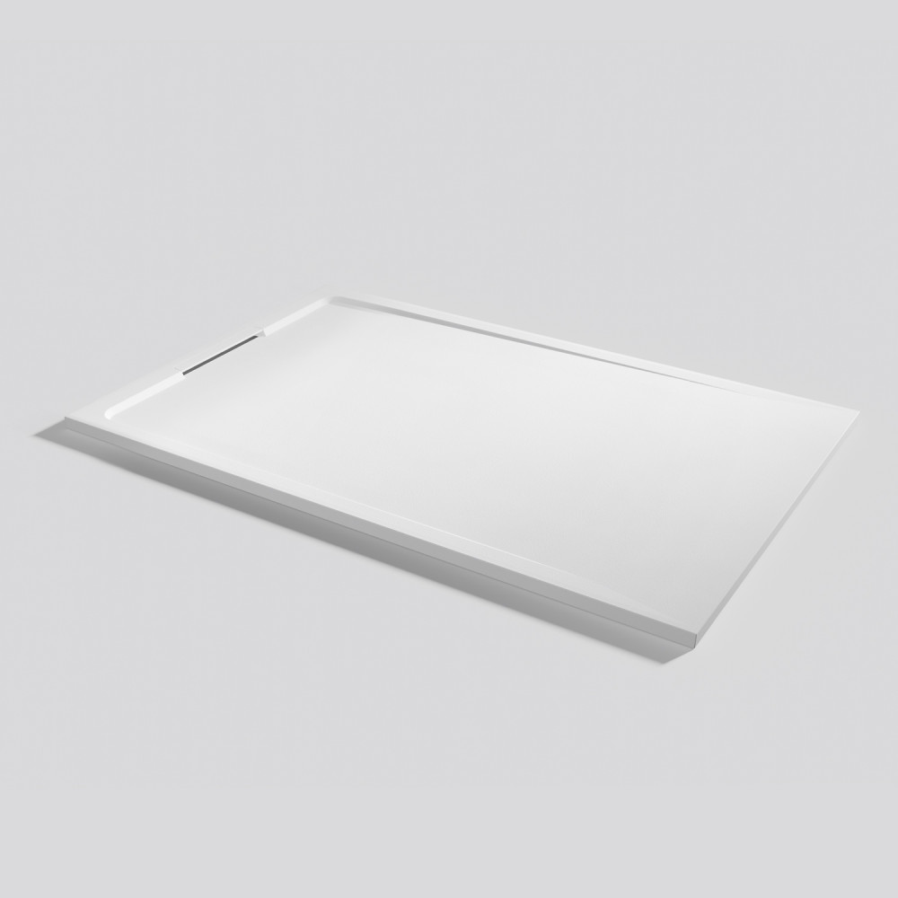 Plato de ducha Halo Zero Blanco Rectangular 160x100
