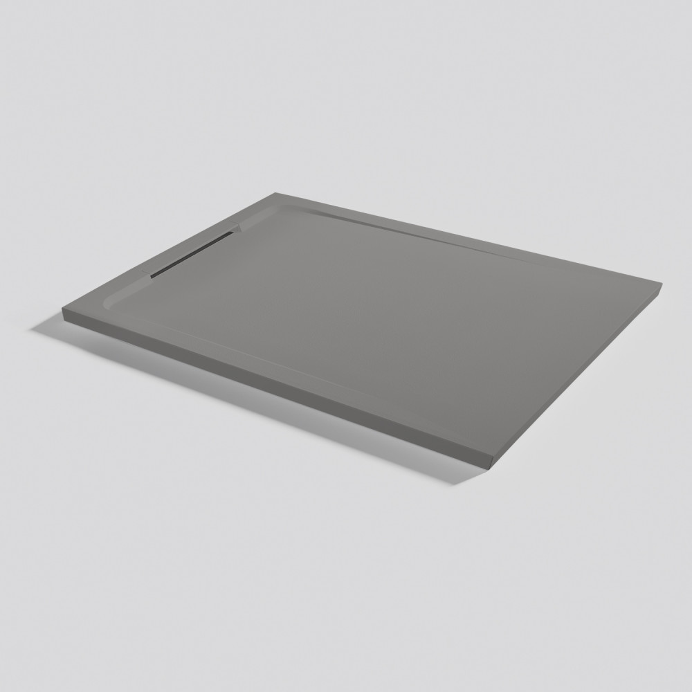 Plato de ducha Halo Zero Cemento Rectangular 100x80