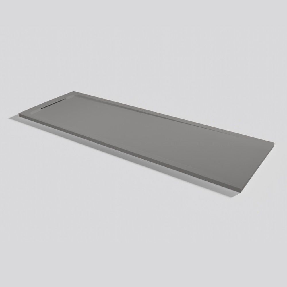 Plato de ducha Halo Zero Cemento Rectangular 200x70