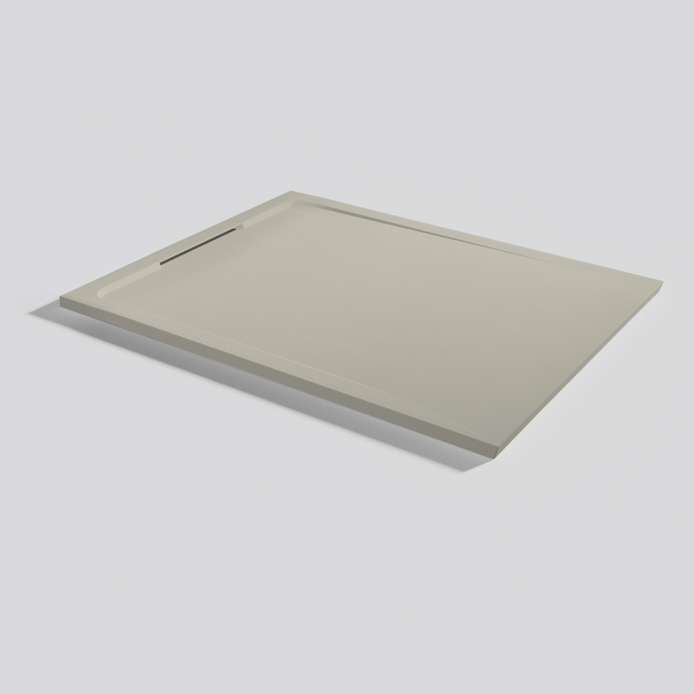 Plato de ducha Halo Zero Crema Rectangular 120x90