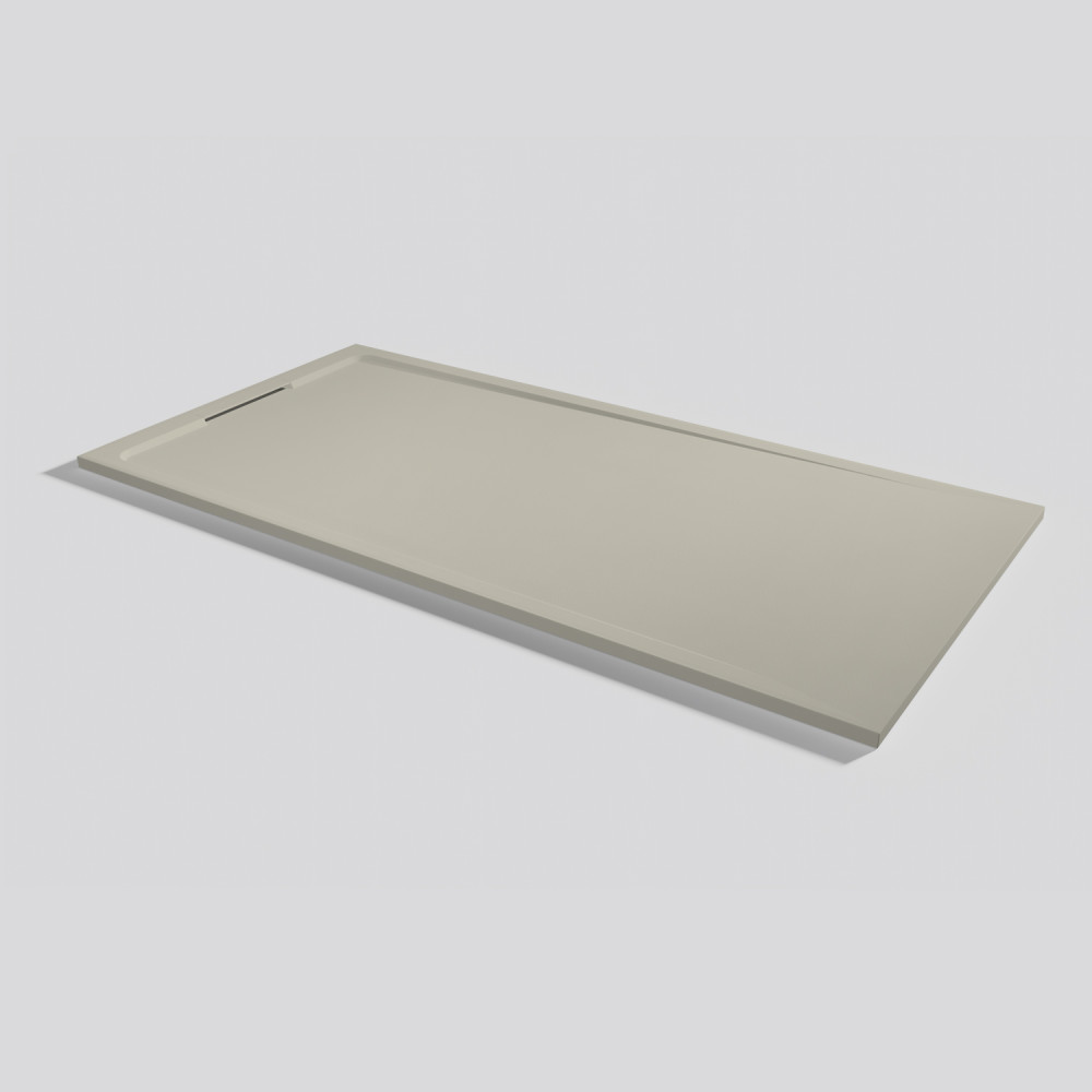 Plato de ducha Halo Zero Crema Rectangular 200x100