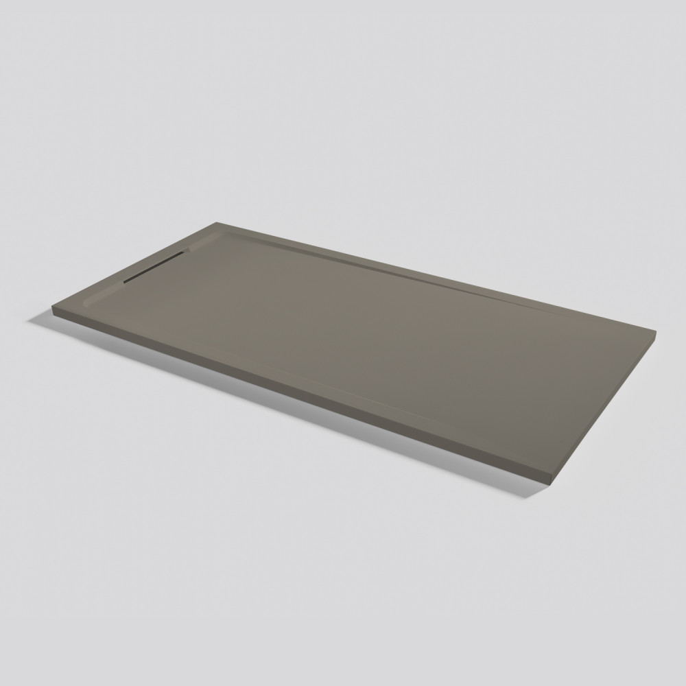 Plato de ducha Halo Zero Fango Rectangular 160x80