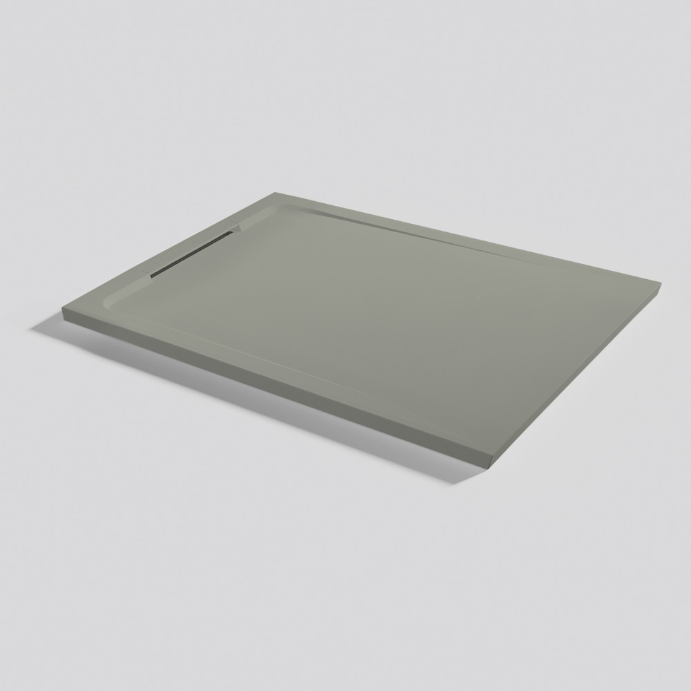 Shower tray Halo Zero Grey Rectangular 100x80