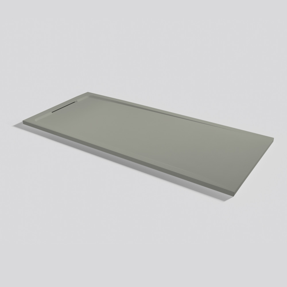 Shower tray Halo Zero Grey Rectangular 180x80
