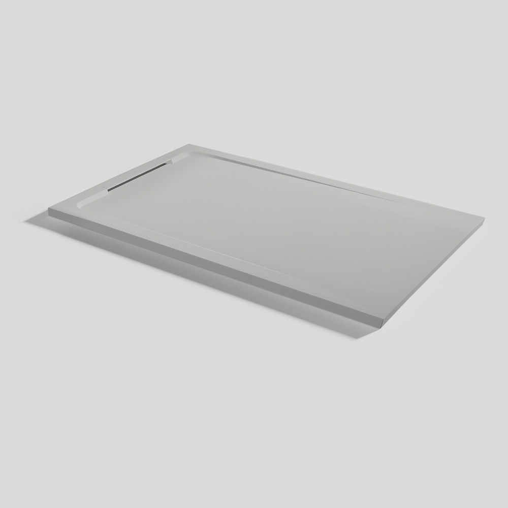 Plato de ducha Halo Zero Marfil Rectangular 120x70