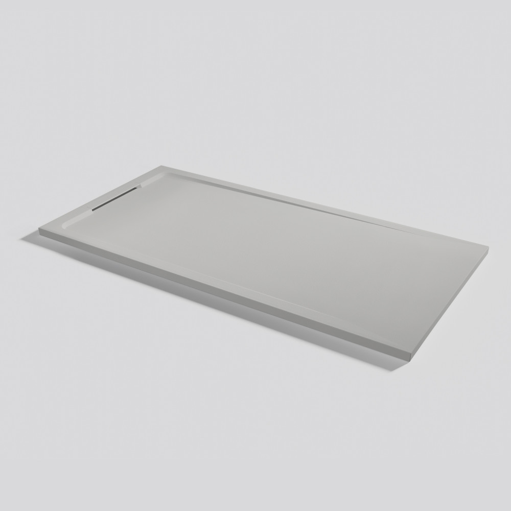 Plato de ducha Halo Zero Marfil Rectangular 160x80