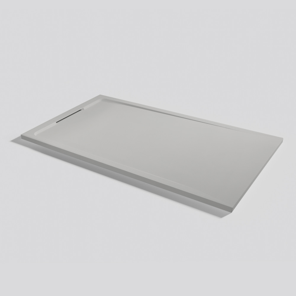 Plato de ducha Halo Zero Marfil Rectangular 160x90