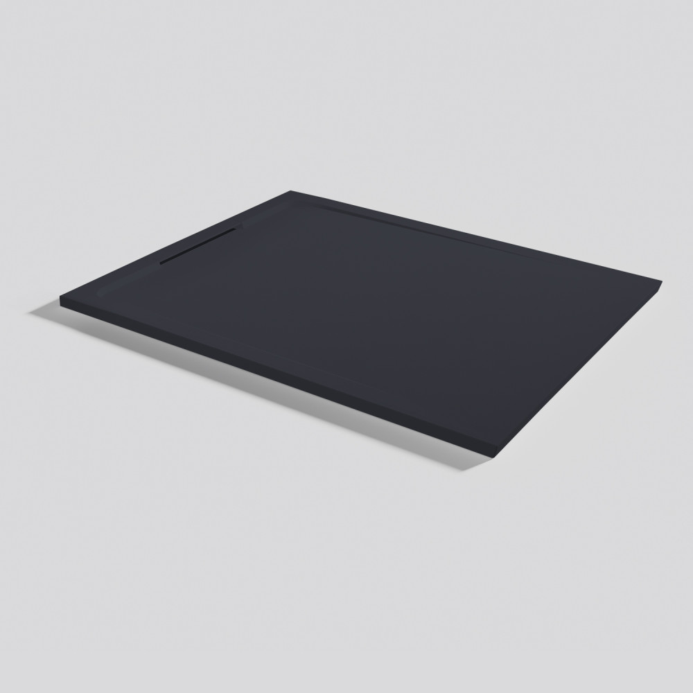 Plato de ducha Halo Zero Negro Rectangular 120x90