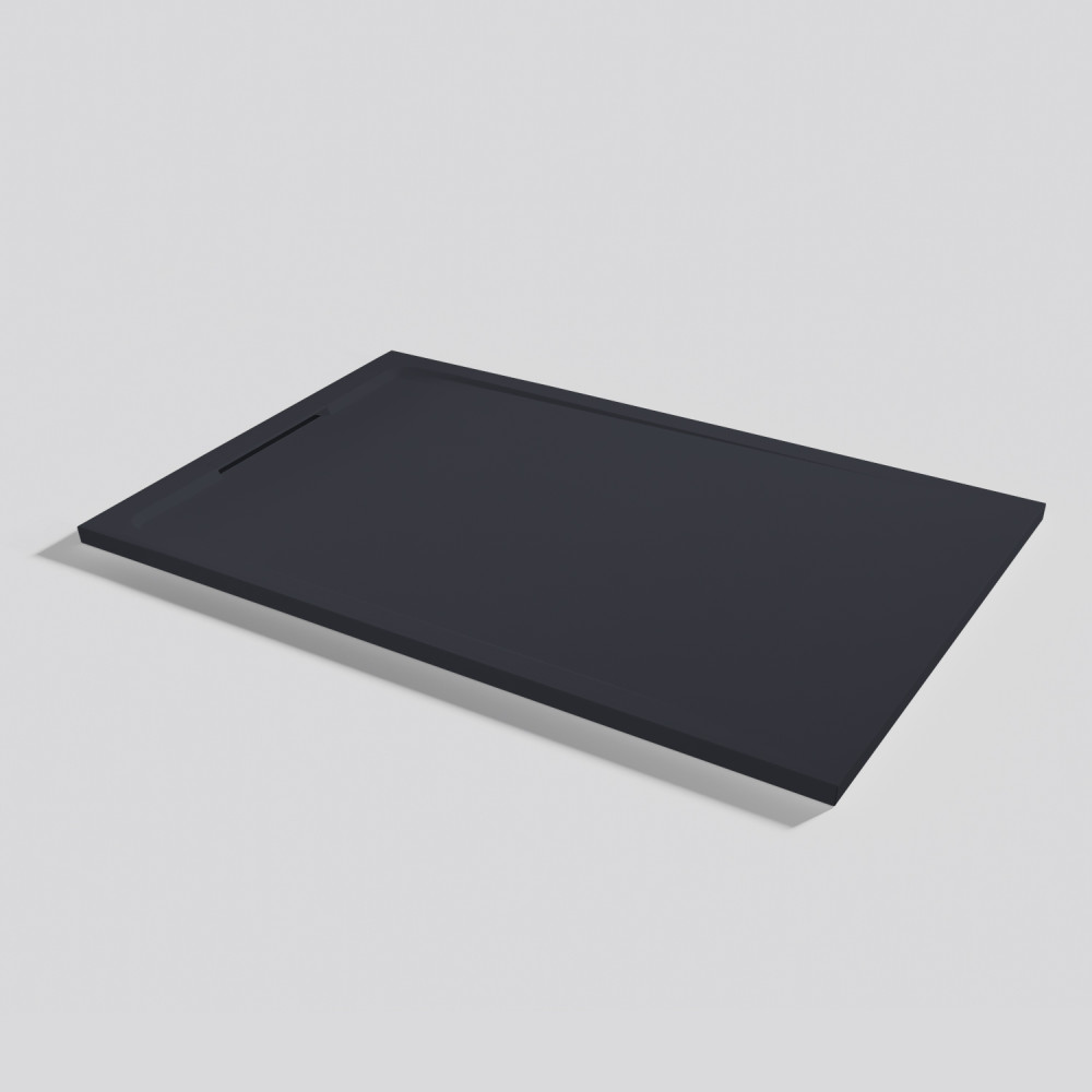 Plato de ducha Halo Zero Negro Rectangular 140x90