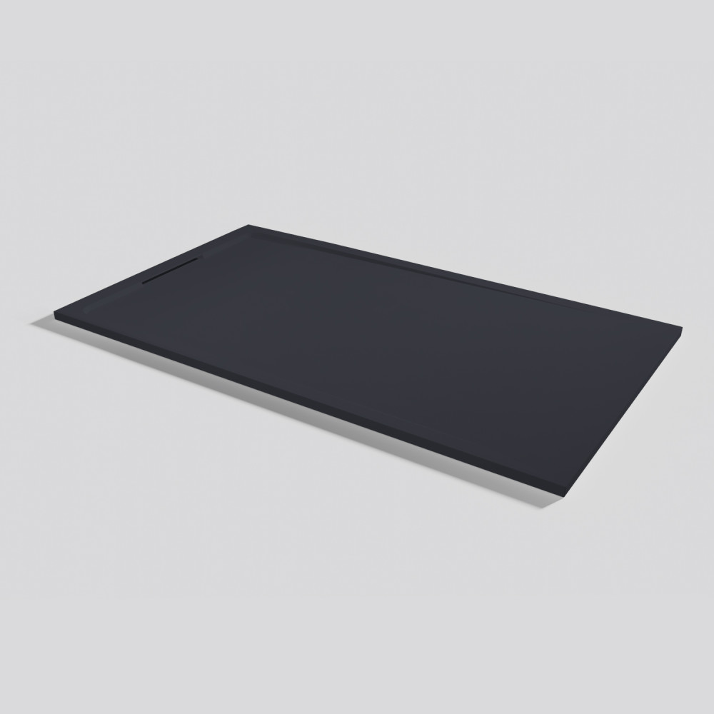 Plato de ducha Halo Zero Negro Rectangular 180x100