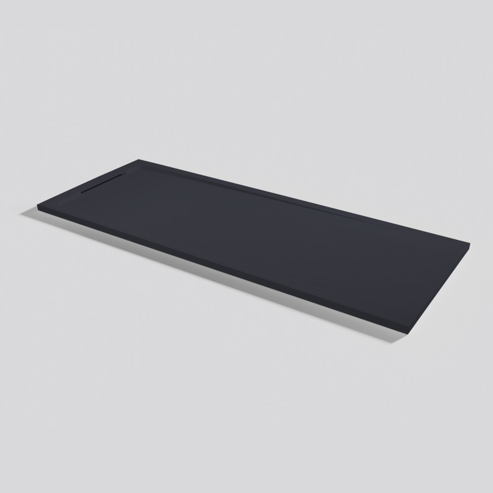 Plato de ducha Halo Zero Negro Rectangular 180x70
