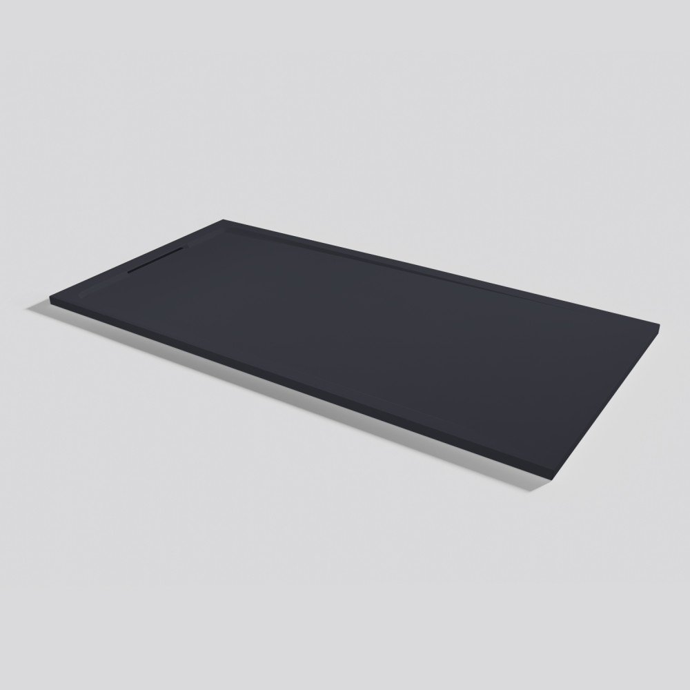 Plato de ducha Halo Zero Negro Rectangular 180x90