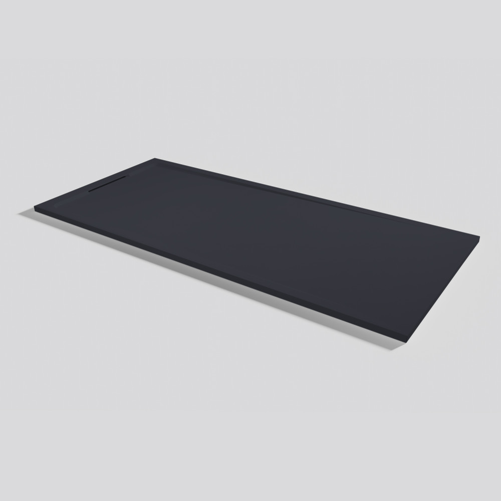 Plato de ducha Halo Zero Negro Rectangular 200x90