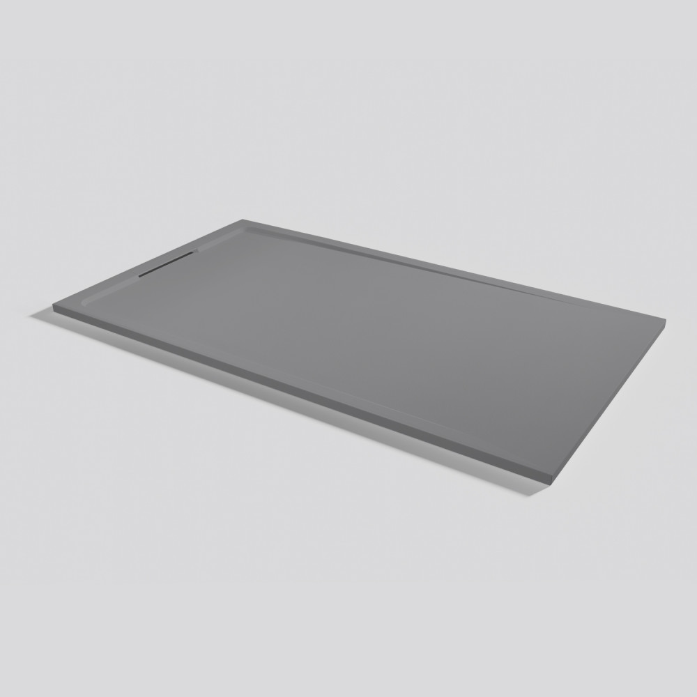 Shower tray Halo Zero Platinum Rectangular 180x100