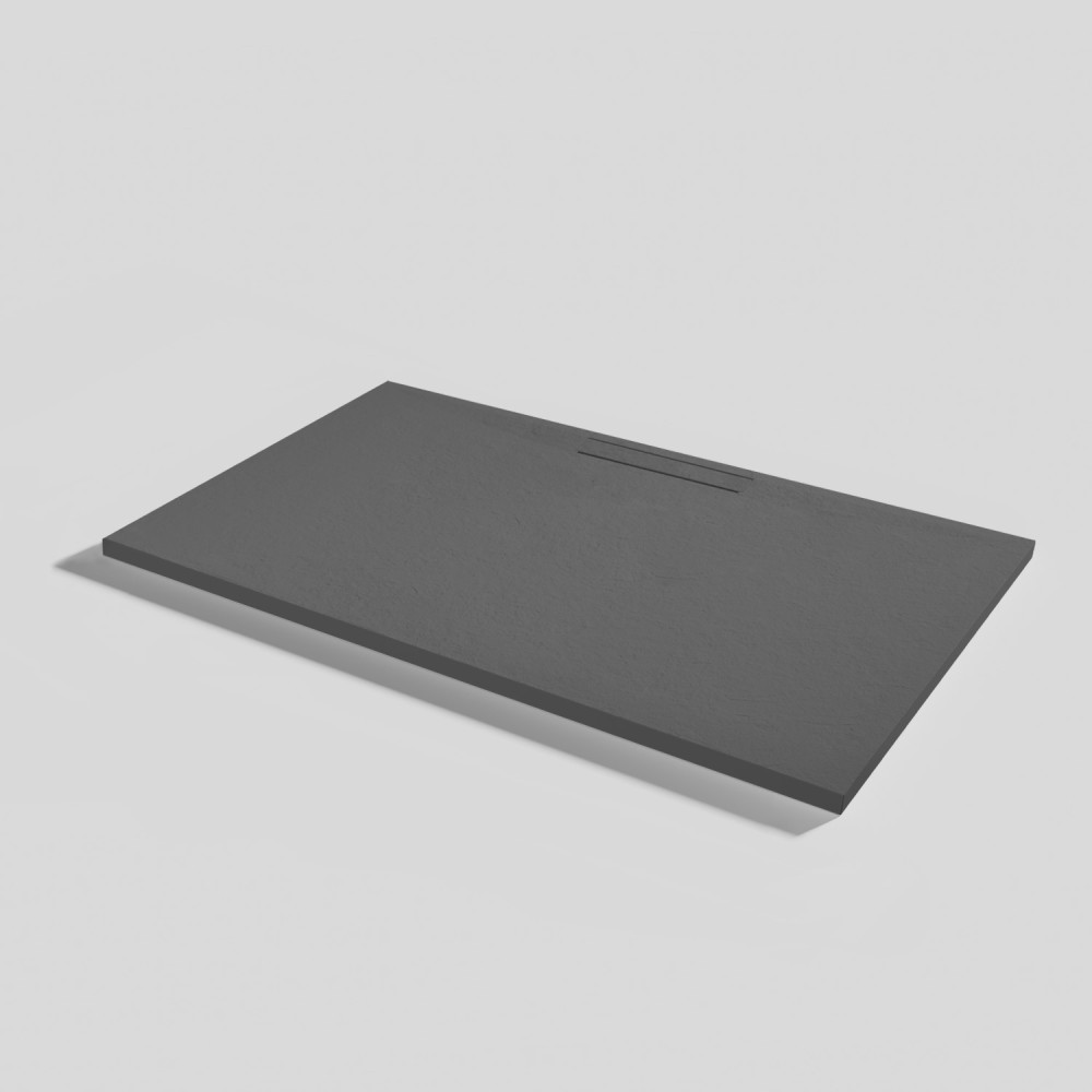 Receveur de douche Kos Slate Acier Rectangulaire 120x80