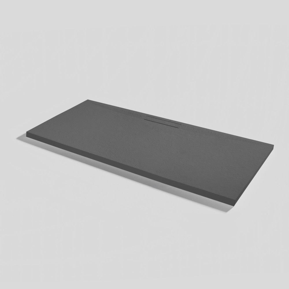 Shower tray Kos Slate Acier Rectangular 160x70