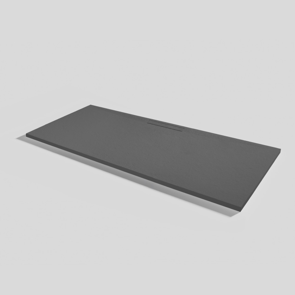 Duschwanne Kos Slate Acier Rechteckig 180x80