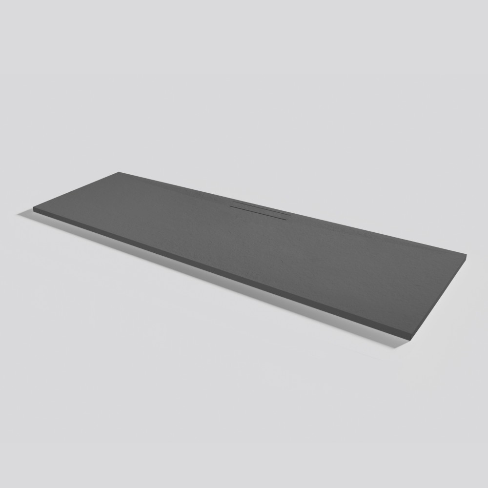 Receveur de douche Kos Slate Acier Rectangulaire 200x70