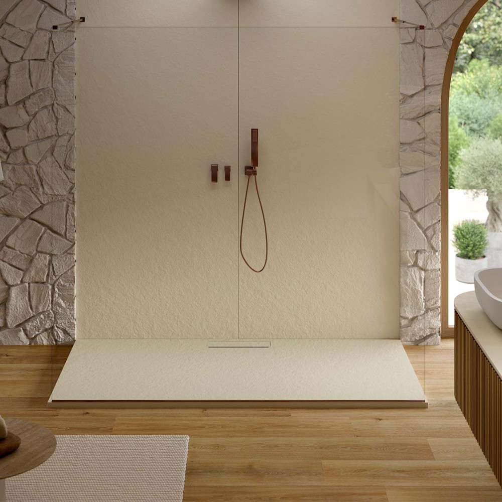 Shower tray Kos Slate Grey Rectangular 200x100