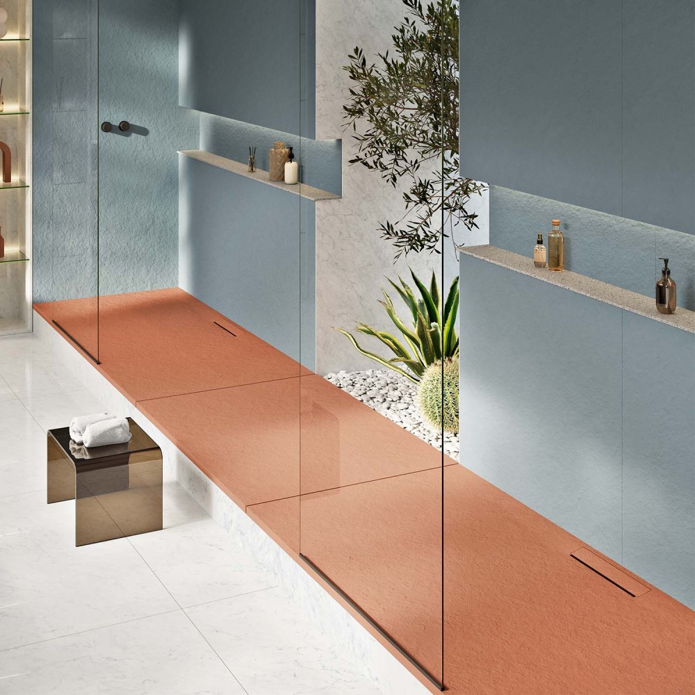 Shower tray Kos Slate Grey Rectangular 200x100
