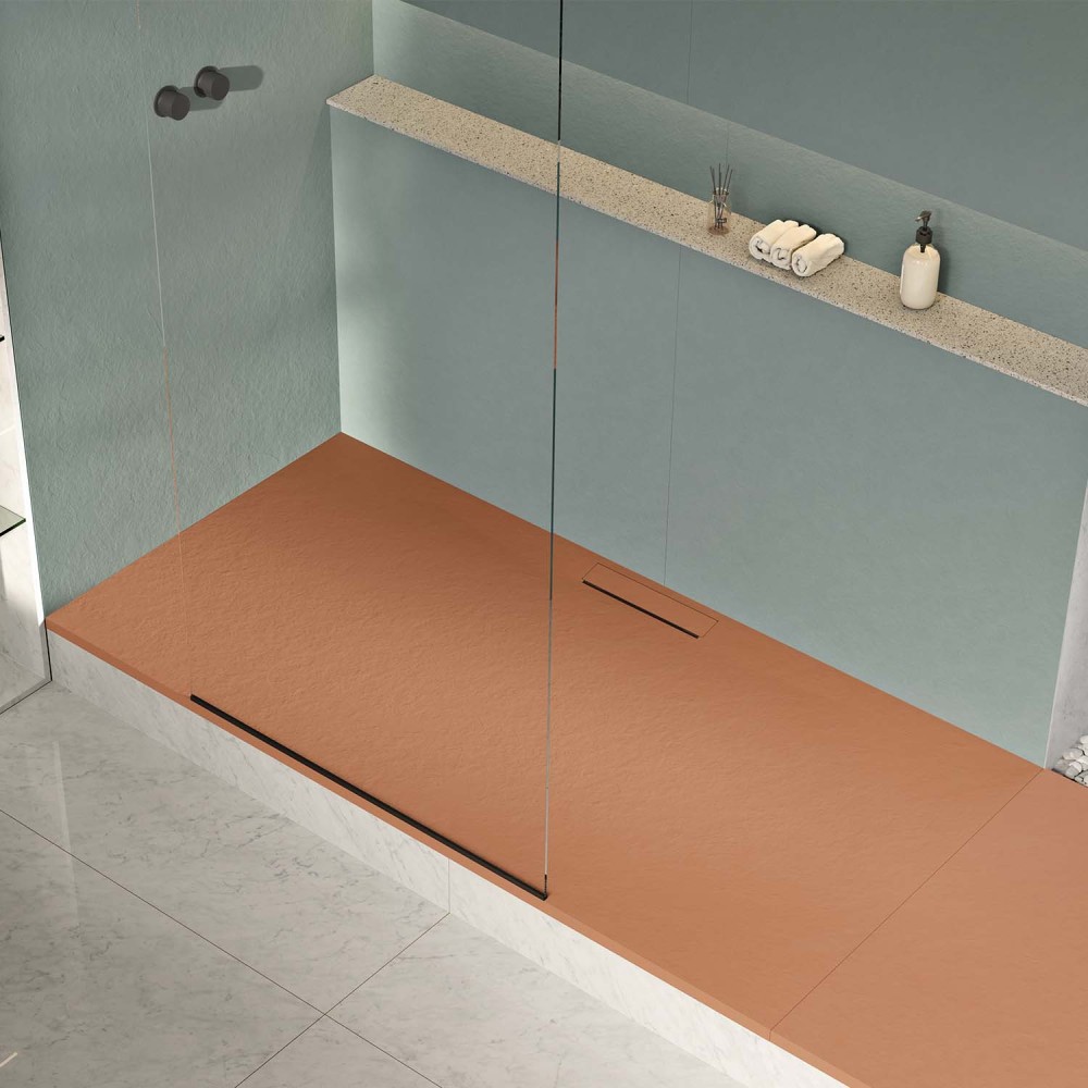 Shower tray Kos Slate Grey Rectangular 200x100