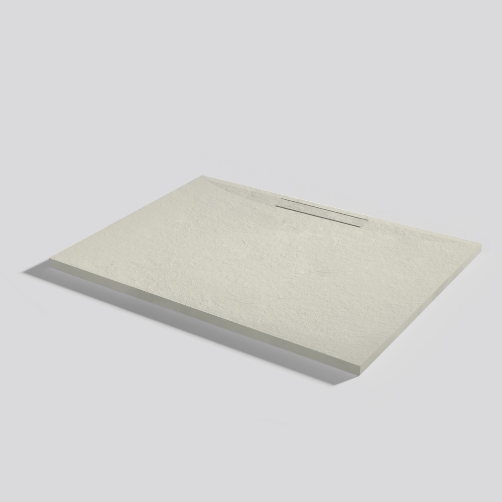 Shower tray Kos Slate Beige Rectangular 100x80