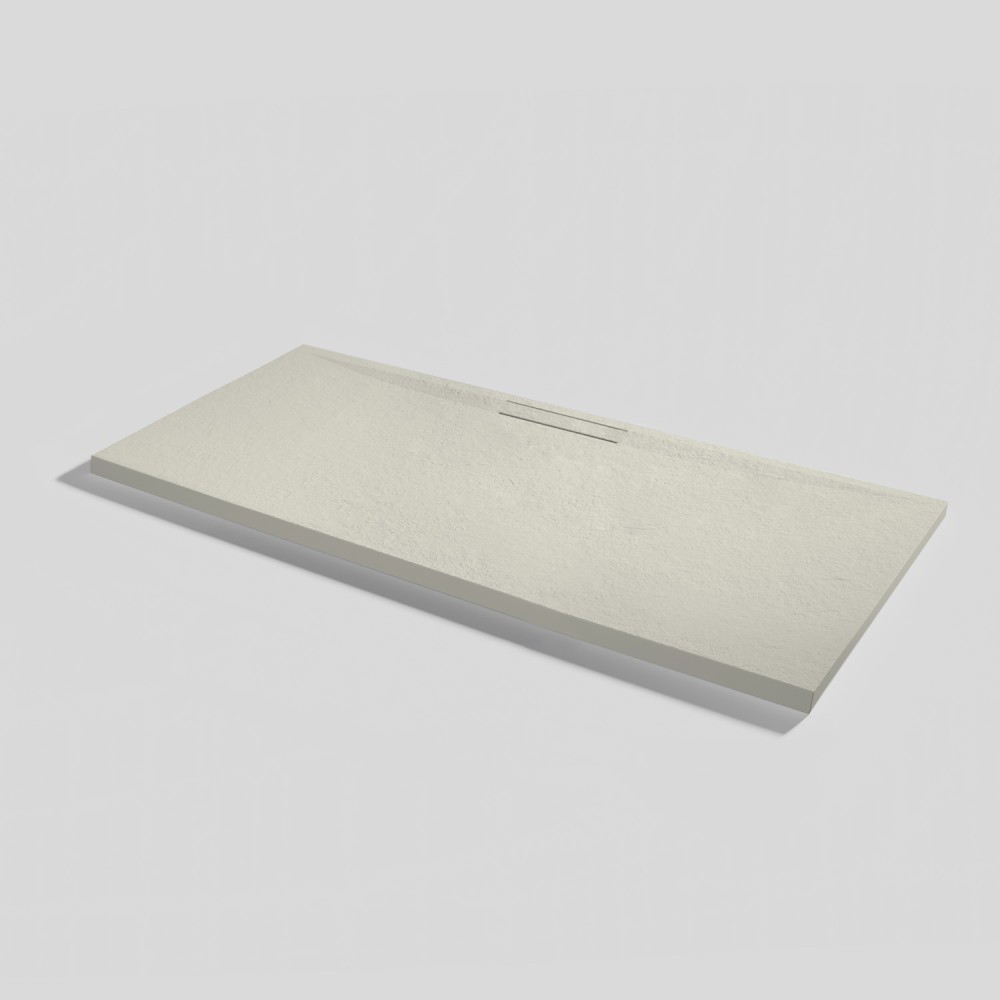 Shower tray Kos Slate Beige Rectangular 160x70
